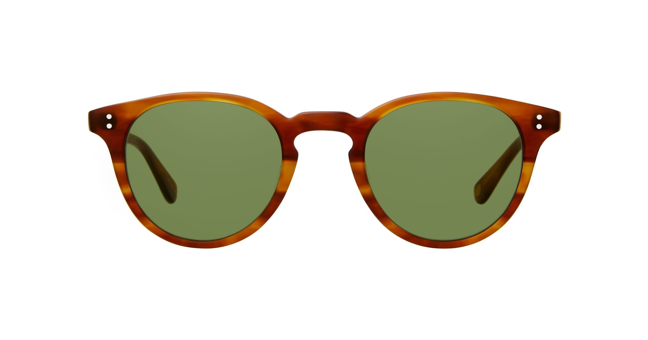CLEMENT SUN — Matte Honey Amber Tortoise/Pure Green