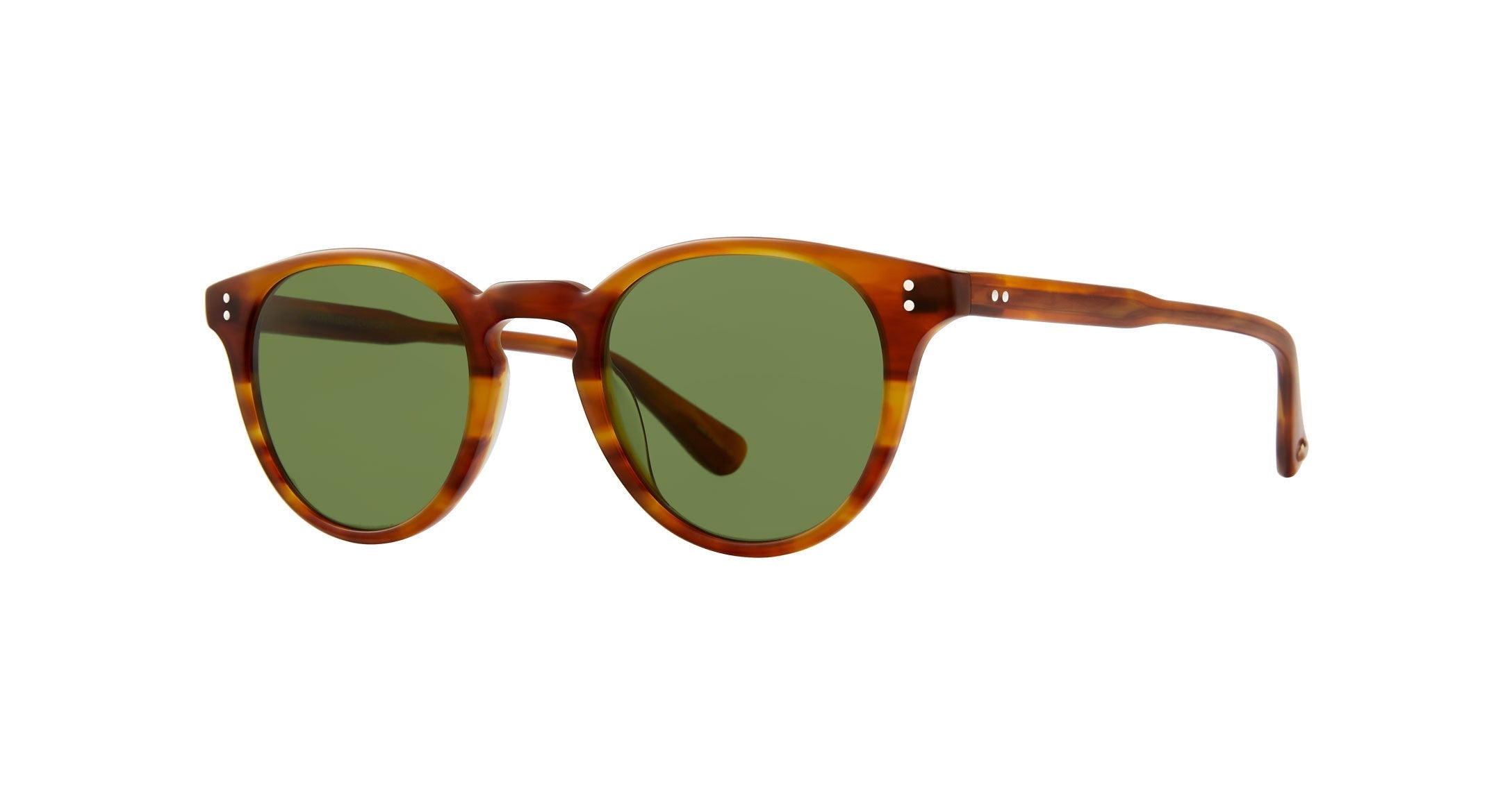 CLEMENT SUN — Matte Honey Amber Tortoise/Pure Green