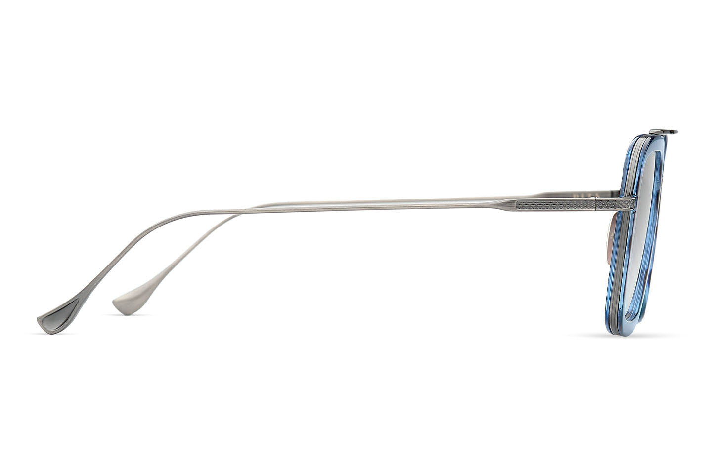 FLIGHT.006 — Blue Swirl - Antique Silver