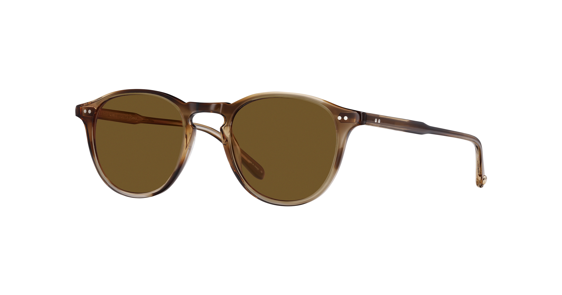 HAMPTON SUN — Khaki Tortoise/Semi-Flat Pure Coffee